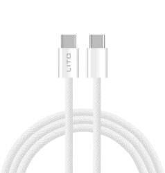 Lito Cablu de Date Type-C la Type-C 60W, 1m - (LD04) - White (KF2330315)