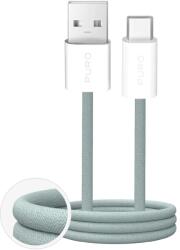 PURO Kabel Puro Fabrik 2.0 10W USB-A - USB-C w oplocie 1, 5 m - zielony (PUCAC10WFABK415MTGRN) - vexio