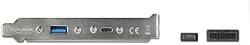 Delock slot bracket with 1x USB Type-C and 1x USB Type-A port, adapter (black, 50cm) (89934) - vexio