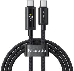 Mcdodo Cablu, Type-C la Type-C, 100W, 2x Afisaj LED, Fast Charging, 1.2m - Mcdodo (CA-8000) - Black (KF2359120) - vexio