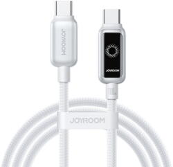 JOYROOM S-A55 StarFlight 100W USB-C - USB-C Cable 1.2m - White (S-A55 C-C 100W 1.2 white) - vexio