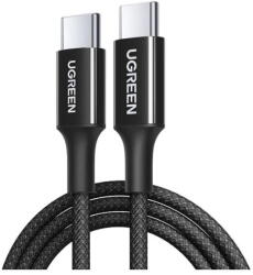 UGREEN CABLU alimentare si date Ugreen, "L502", Fast Charging Data Cable pt. smartphone, USB Type-C la USB Type-C 100W, 2m, braided, negru (65250)