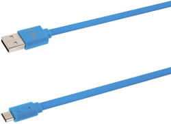 Tellur Cablu Date si Incarcare USB la MicroUSB Tellur Basic Flat, 1 m, Alb TLL155001 (TLL155001) - vexio