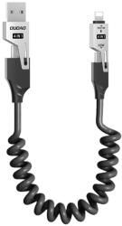Dudao L20 Pro 4-in-1 USB-A / USB-C - Lightning / USB-C Cable - Black (L20PRO) - vexio