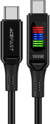 ACEFAST C7-03, USB-C, 100W, 1.2m, cu ecran, negru (6974316282778)