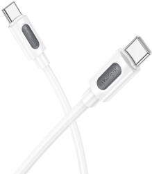 BOROFONE CABLU alimentare si date Borofone "BX106", Fast Charging Data Cable pt. smartphone, USB Type-C la USB Type-C 60W, 1m, alb "6941991116919" (timbru verde 0.18 lei) (6941991116919)