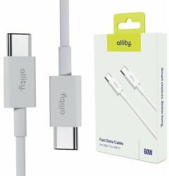Allity Cablu de date si incarcare Allity AUC-03 USB-C to USB-C 60W 2m Alb (5906667550146)