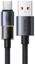 Mcdodo Cablu, USB-A to USB-C, 6A, 1.2m - Mcdodo (CA-8180) - Black (KF2359031) - vexio