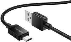 BOROFONE Cablu de Alimentare, USB la USB-Micro, 2.4A, 1m - Borofone Placer (BX120) - Black (KF2357211) - vexio