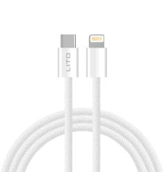 Lito Cablu de Date Type-C la Lightning 60W, 1m - Lito (LD04) - White (KF2347670) - vexio