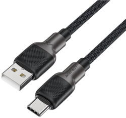 ACEFAST Cablu de incarcare, USB la Type-C, 3A, High-Speed Charging, 1.2m - (C10-04) - Black (KF2349190) - vexio