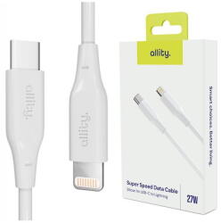 Allity Cablu de date si incarcare AUC-02 USB-C to Lightning 27W 1m Alb (5906667550207)