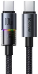 Mcdodo Cablu, USB-C to USB-C, 100W, 5A, 1.2m - Mcdodo (CA-8200) - Black (KF2359029) - vexio