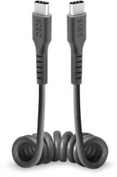 SBS TECABLETYPCCSK USB-C spiral cable - USB-C 0.5m - black (TECABLETYPCCSK) - vexio