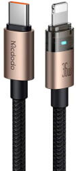 Mcdodo Cablu, USB-C la Lightning, Transparent, 36W, 1.2m - Mcdodo (CA-6941) - Desert Gold (KF2359037) - vexio