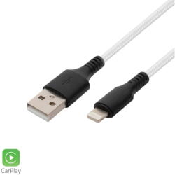 Somogyi Elektronic Cablu incarcare Apple Lightning, 2.1A, 1m, alb (USBAL1) - vexio