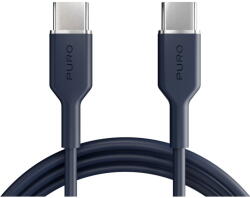 PURO ICON USB-C - USB-C Cable 1.5m - Navy Blue (PUCCCICON15MTDKBL17) - vexio