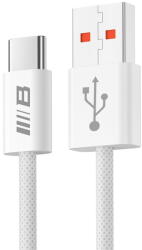 Blueo Cablu de Date USB-A la USB-C, Fast Charging, 6A - Blueo - White (KF2354507) - vexio