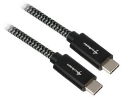 Sharkoon USB 3.1 C-C black / grey 0.5m - Aluminum + Braid (4044951027057)
