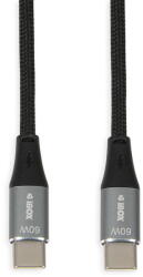 iBOX IKUTC USB-C cable 60W 1m Black (IKUTC1B) - vexio