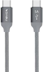 Nevox data and charging cable USB-C 2.0 > USB-C 2.0 (grey, 2 meters) (1654) - vexio