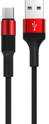 BOROFONE BX21 Outstanding, USB la MicroUSB, 1m, 2.4A, Negru Rosu (cab/da/bx21/micro/1m/n)