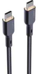AUKEY Cablu alimentare si date Aukey, USB Type-C (T) la USB Type-C (T), 1.8m, 480 Mbps, 100W, braided, negru (LLTSN1041750) - vexio