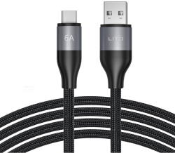 Lito Cablu de Date USB la Type-C, Fast Charging, 6A, 480 Mbps, 1m - Lito (LD23T) - Grey (KF2350820) - vexio