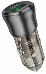 BOROFONE USB + Type C PD38W 3A, Negru (6941991106965)