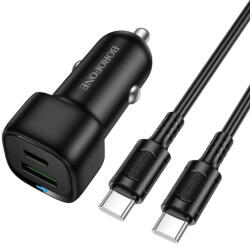 BOROFONE Cablu Type-C inclus. USB-A + USB-C 38W Negru (KF2357682) - vexio