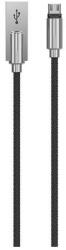 DEVIA Storm Series Zinc Alloy Android cable (5V 2.1A, 1M) black (T-MLX37888) - vexio