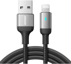 JOYROOM Cablu pentru incarcare si transfer de date A10, USB/Lightning, 2.4A, 1.2m, Negru (6956116769222)