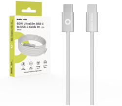 Mobile Origin 60W UltraSlim USB-C to USB-C Cable 1 m CB11 White (MO-USC-CB11-WHT) - vexio