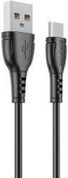 BOROFONE Cablu Date si Incarcare USB la MicroUSB Borofone BX51 Triumph, 1 m, 2.4A, Negru (cb/Bor/Micro/BX51/1m/n/bl)