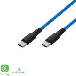 Somogyi Elektronic Cablu incarcare USB C-C, 2, 1A, 1m, albastru (USBCC1) - vexio