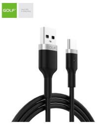 GOLF Cablu USB la USB tip C Data Sync Metal Braided 3A NEGRU GC-71t (A0112769) - vexio