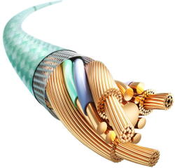 JOYROOM Multi-Color Series SA34-AL3 USB-A / Lightning 3A cable 1m - green (6941237110541)