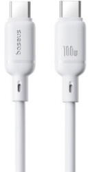 Baseus Silky, Fast Charging Data Cable pt. smartphone, USB Type-C la USB Type-C 100W, 2m, alb (P10377704213-01) - vexio