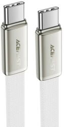 ACEFAST Cablu Date, Fast Charge, USB-C, 60W, Flat Design, 1.2m - Acefast (C24-03) - White (KF2362651) - vexio