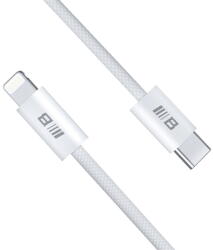 Blueo Cablu de Incarcare Type-C la Lightning, Fast Charging, 2m - Blueo - White (KF2354489) - vexio