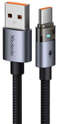Mcdodo Cablu, USB-C la USB-A, Transparent, 6A, 1.2m - Mcdodo (CA-6890) - Black (KF2359047) - vexio