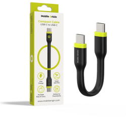 Mobile Origin Compact Cable USB-C to USB-C, black (COMC-USBC-BLK) - vexio