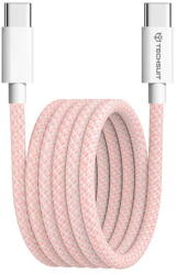 Techsuit Cablu de date Type-C pentru Apple, Android, PD60W, Super Fast Charging, 1m - Techsuit (PCB114D) - Pink (KF2342055) - vexio