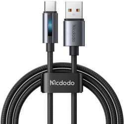 Mcdodo CA-5180 USB-A to USB-C cable, 1.2m (black) (46727) - vexio
