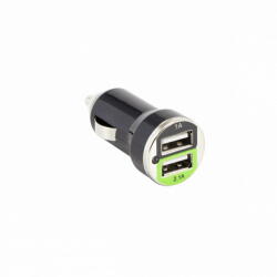SBOX CC-221B Dual USB Car Charger CC-221B blackberry black (T-MLX35688) - vexio