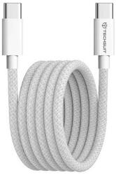 Techsuit Cablu de date Type-C pentru Apple, Android, PD60W, Super Fast Charging, 1m - Techsuit (PCB114D) - White (KF2342054) - vexio