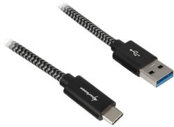 Sharkoon USB 3.1 A-C black / grey 1.0m - Aluminum + Braid (4044951027040)