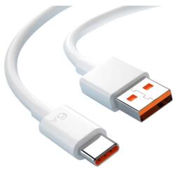quandes Cablu date si incarcare rapida 6A/2M QUANDES®, TurboCharge 120W, pentru Xiaomi, RedMi, Poco, USB la USB-C, Type C, alb-portocaliu