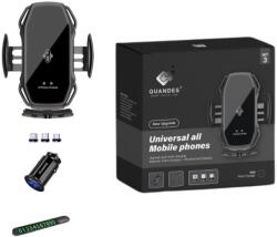 quandes Set 3 buc, suport auto cu incarcare wireless 15w super fast charge, Automatic sensor, Quandes®, universal, Samsung, IPhone, xiaomi - quandes - 155,00 RON