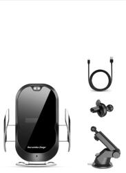 E-smartgadget 15w Kit incarcator pentru telefon mobil fara contact Functie neagra de incarcare rapida pentru masina + Suport flexibil pentru telefon mobil